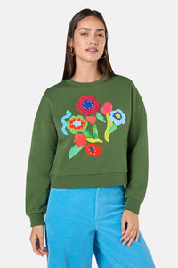 Gorman NZ - Expressionist Emb Sweater - olive