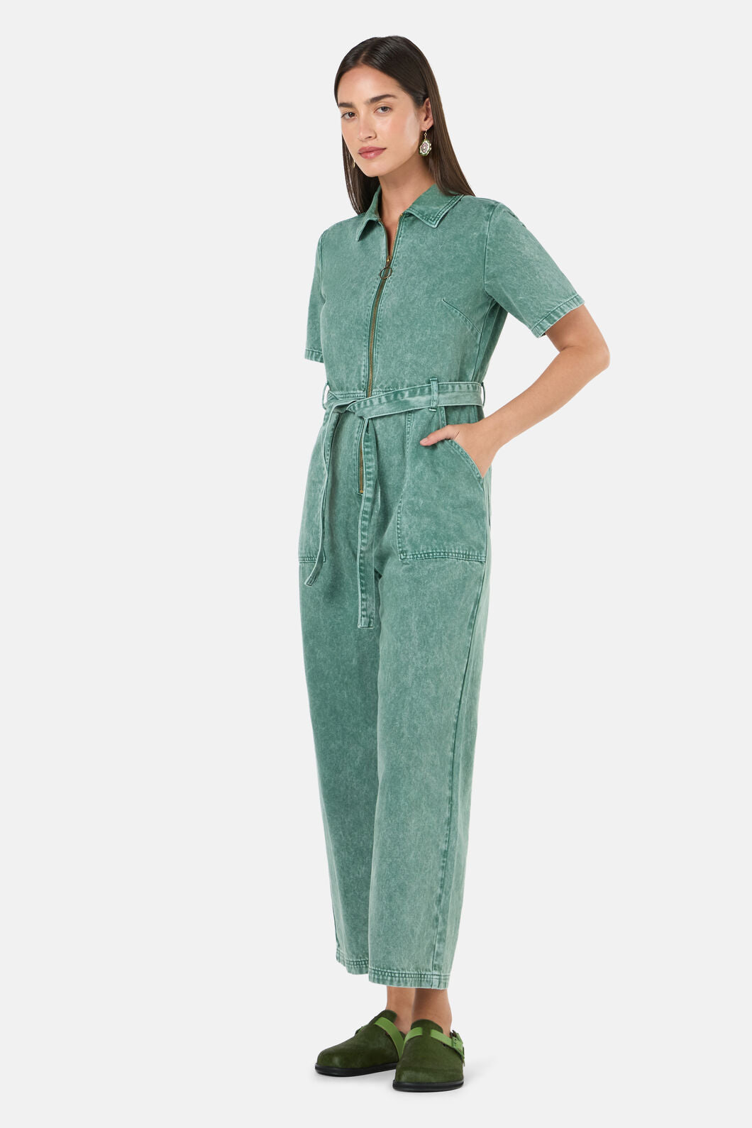 Gorman NZ - Marylou Denim Pantsuit - green
