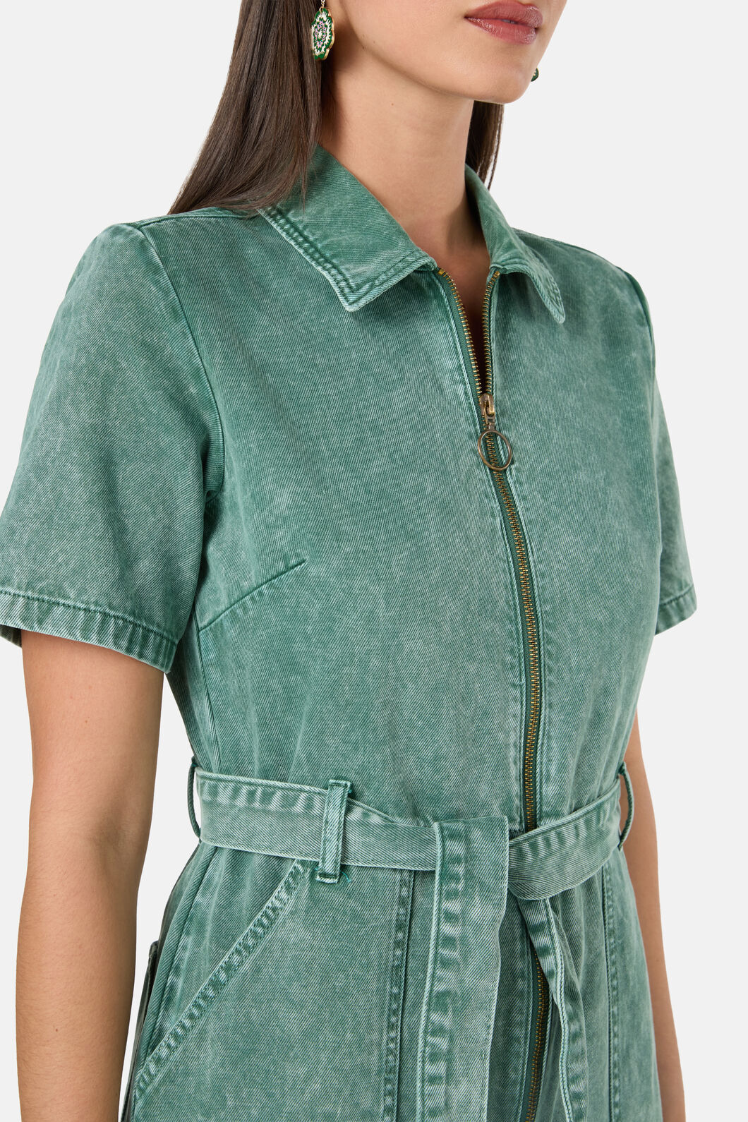Gorman NZ - Marylou Denim Pantsuit - green