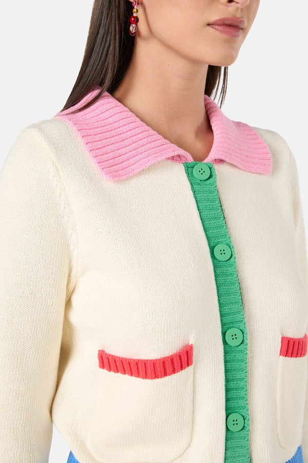 Gorman NZ - Colour Play Cardigan - cream