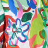 Abstract Flower Linen Dress
