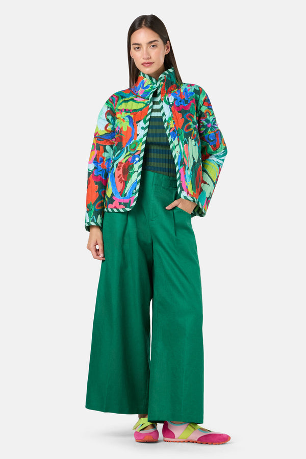 Gorman NZ - Abstract Flower Quilted Jacket - print