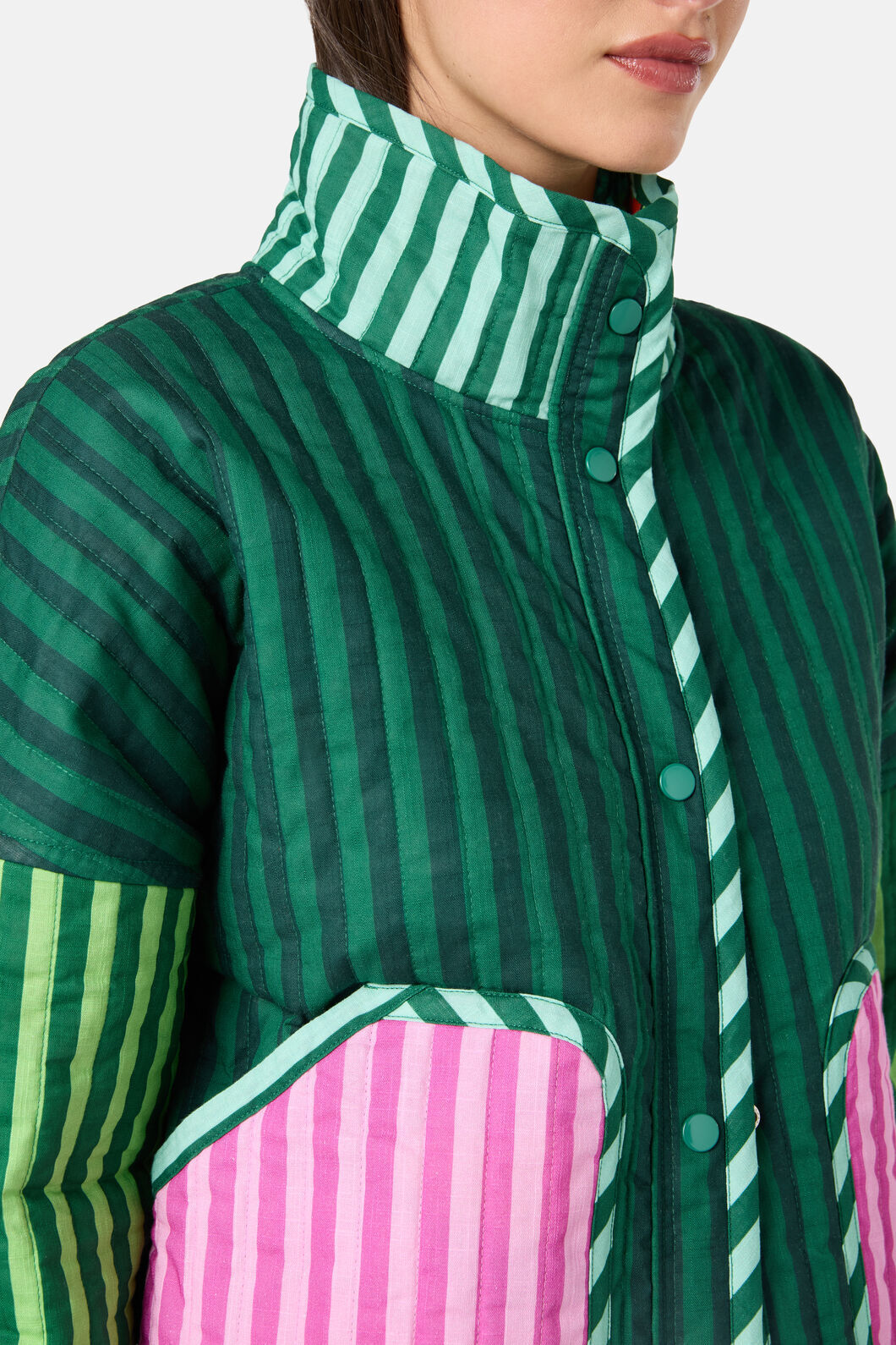 Gorman NZ - Abstract Flower Quilted Jacket - print