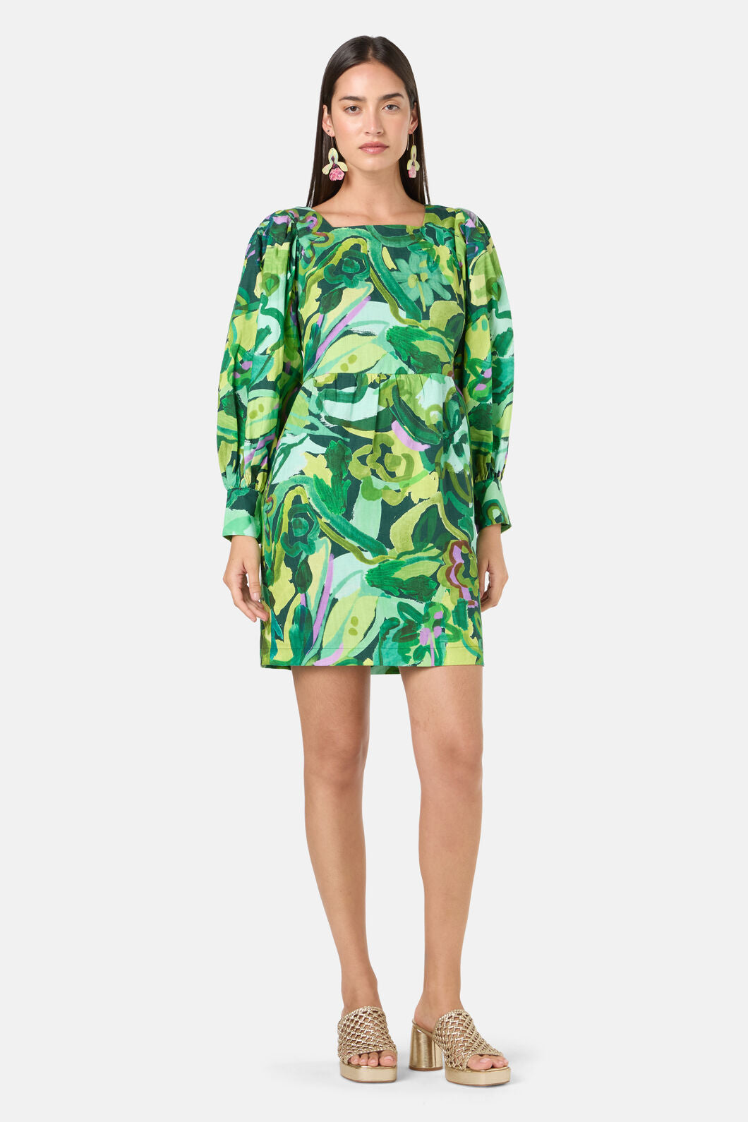 Gorman NZ - Abstract Flower Short Dress - print