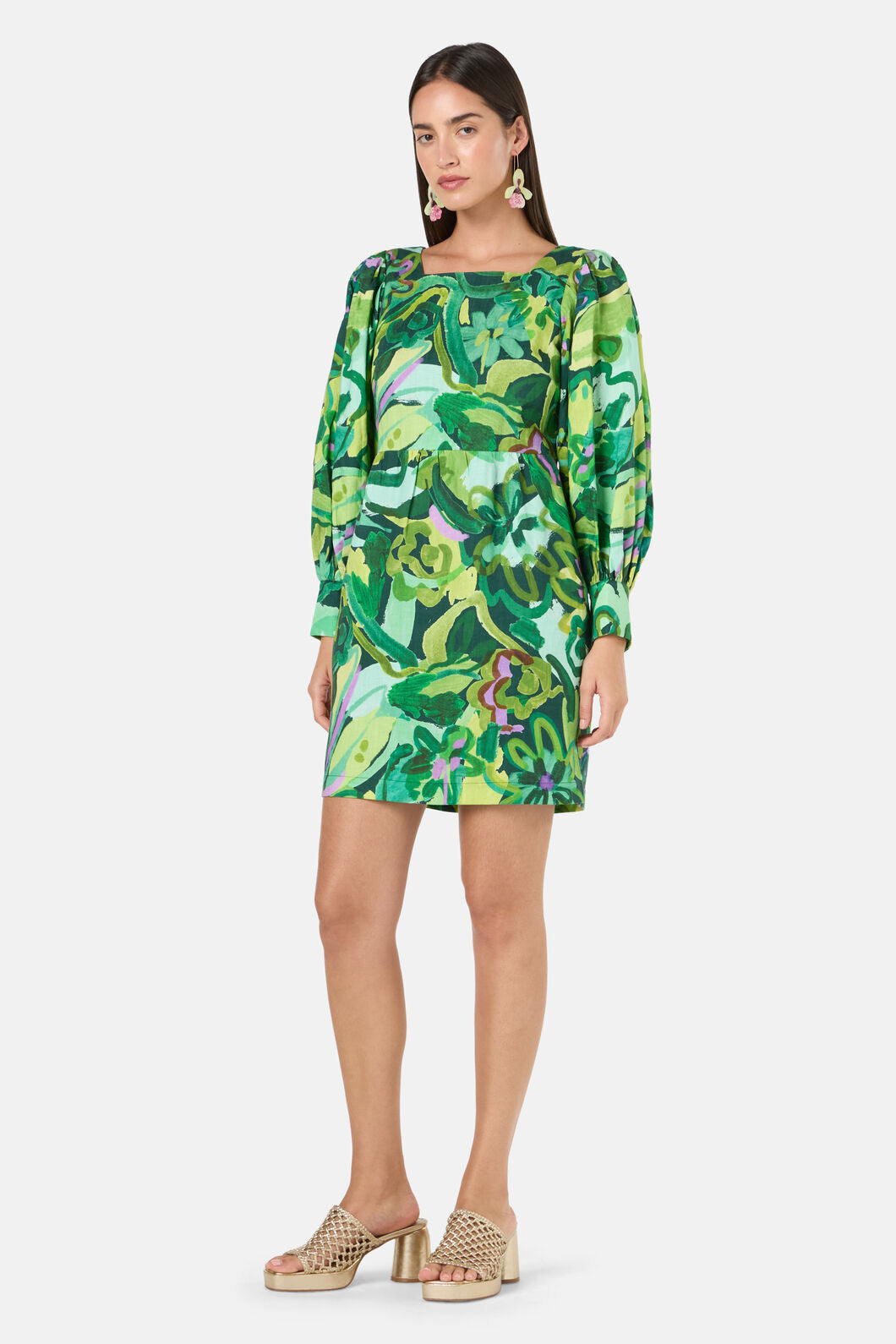 Gorman NZ - Abstract Flower Short Dress - print