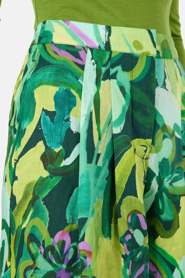 Gorman NZ - Abstract Flower Linen Pant - print