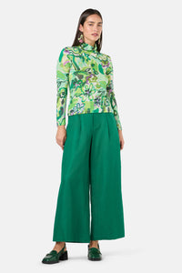 Gorman NZ - Abstract Flower Merino Polo - print