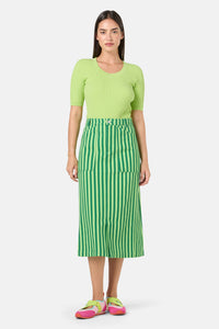 Gorman NZ - Linea Stripe Denim Skirt - stripe