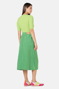 Gorman NZ - Linea Stripe Denim Skirt - stripe