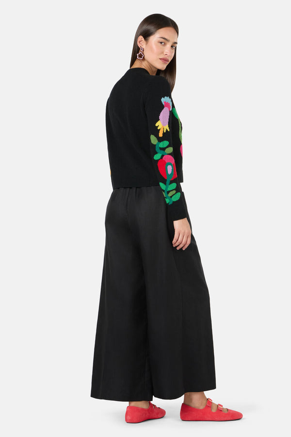 Gorman NZ - Whimsical Blooms Cardigan - black