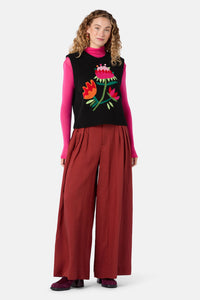 Gorman NZ - Pretty Protea Knit Vest - black