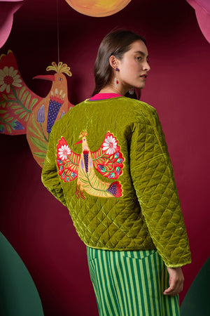 Gorman NZ - Blooming Bird Print Jacket - green
