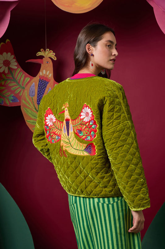 Gorman NZ - Blooming Bird Print Jacket - green