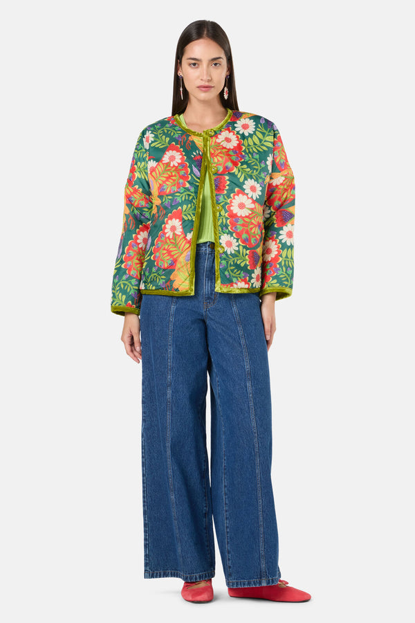 Gorman NZ - Blooming Bird Print Jacket - green