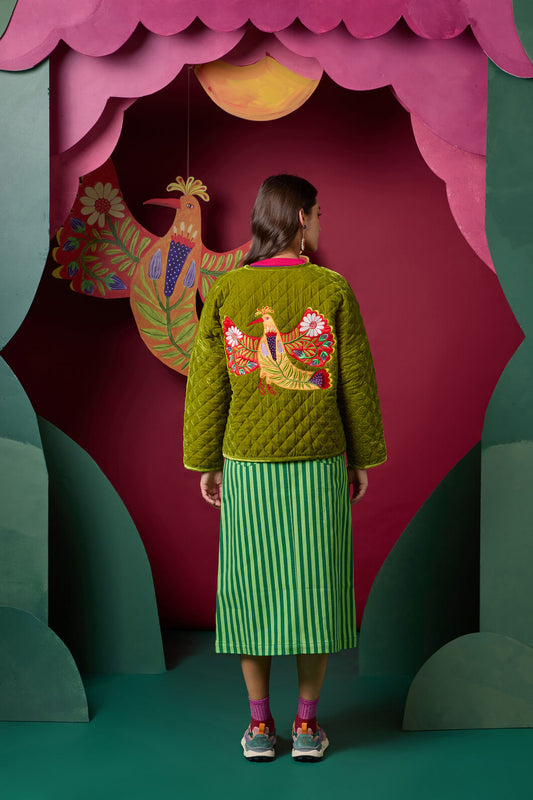 Gorman NZ - Blooming Bird Print Jacket - green