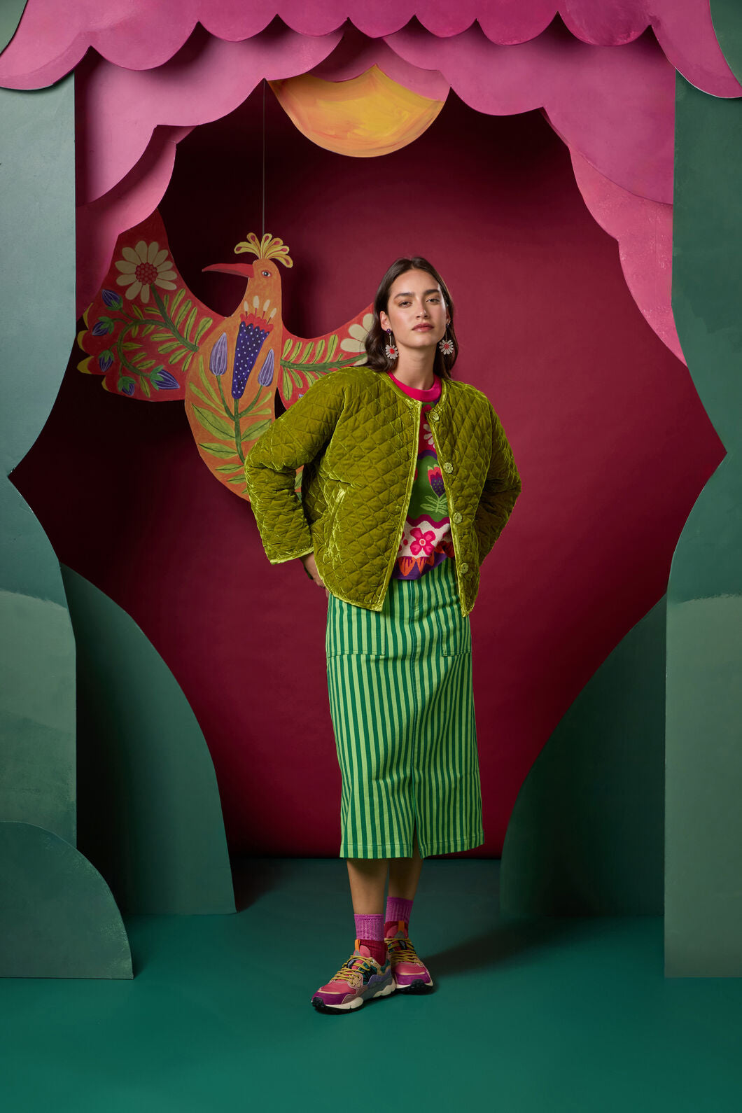 Gorman NZ - Blooming Bird Print Jacket - green