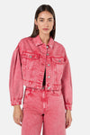 Gorman NZ - Fadeaway Acid Wash DenimJacket - pink