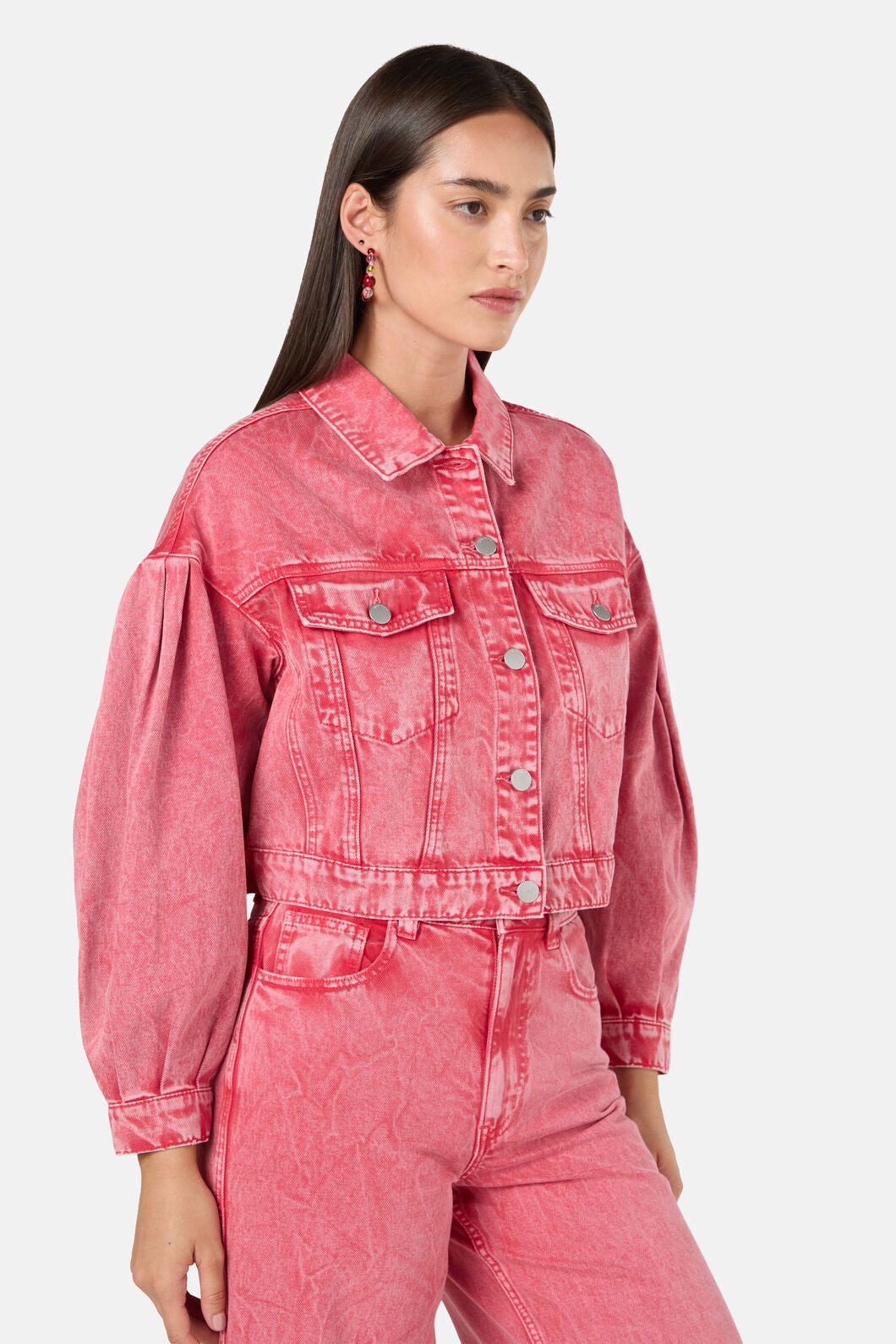 Gorman NZ - Fadeaway Acid Wash DenimJacket - pink