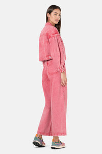 Gorman NZ - Fadeaway Acid Wash DenimJacket - pink