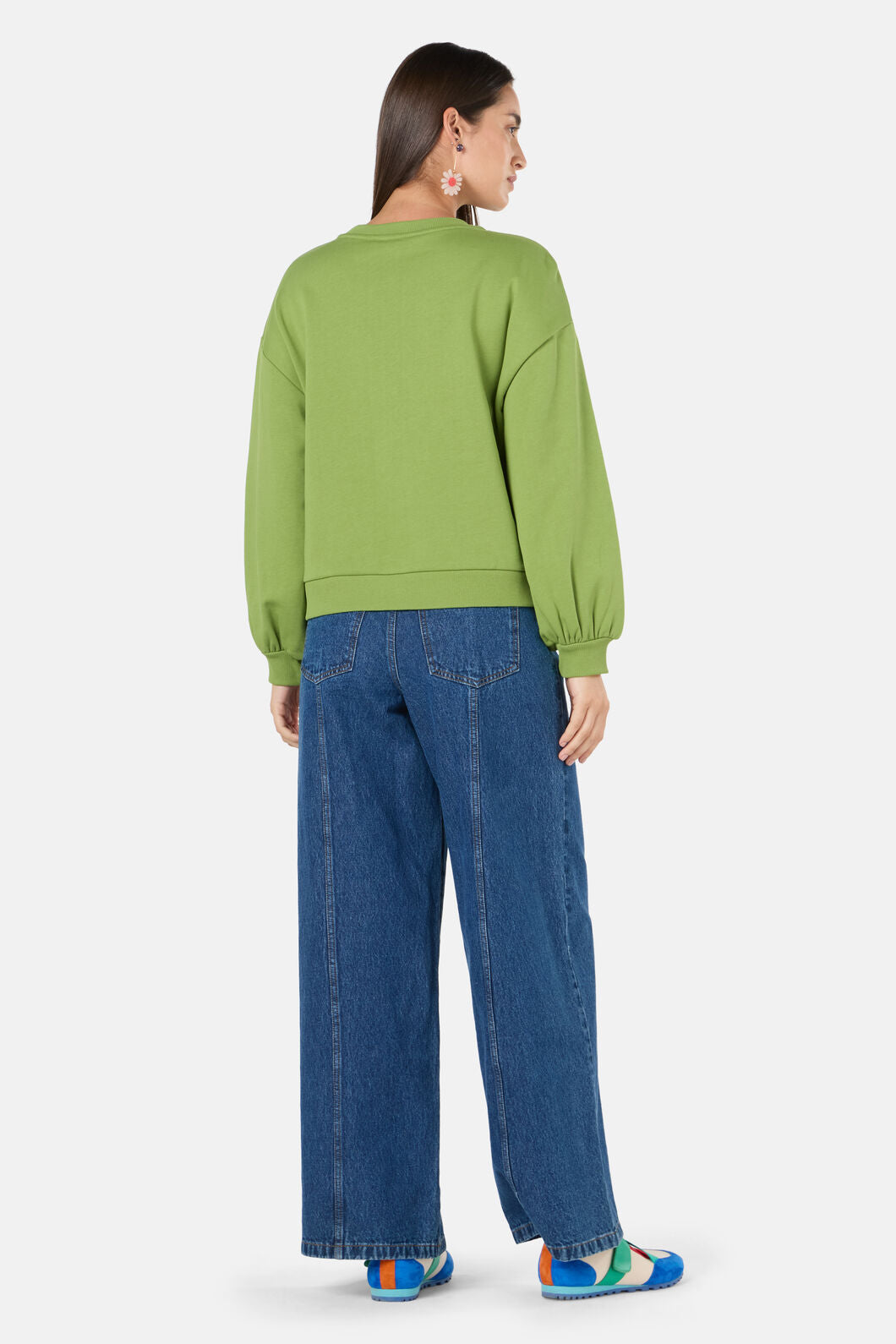 Gorman NZ - Blooming Bird Embroidered Swea - green