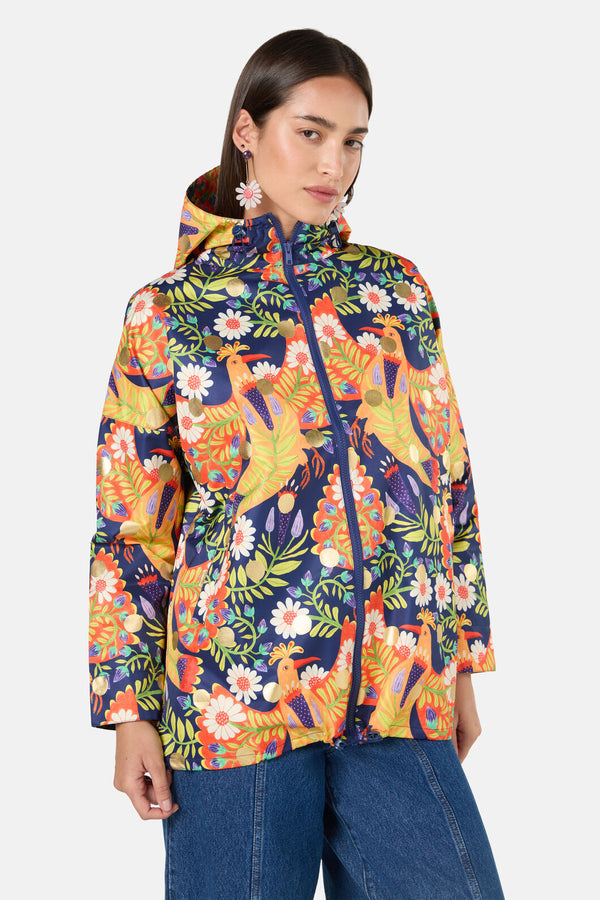 Gorman NZ - Blooming Bird Raincoat - print