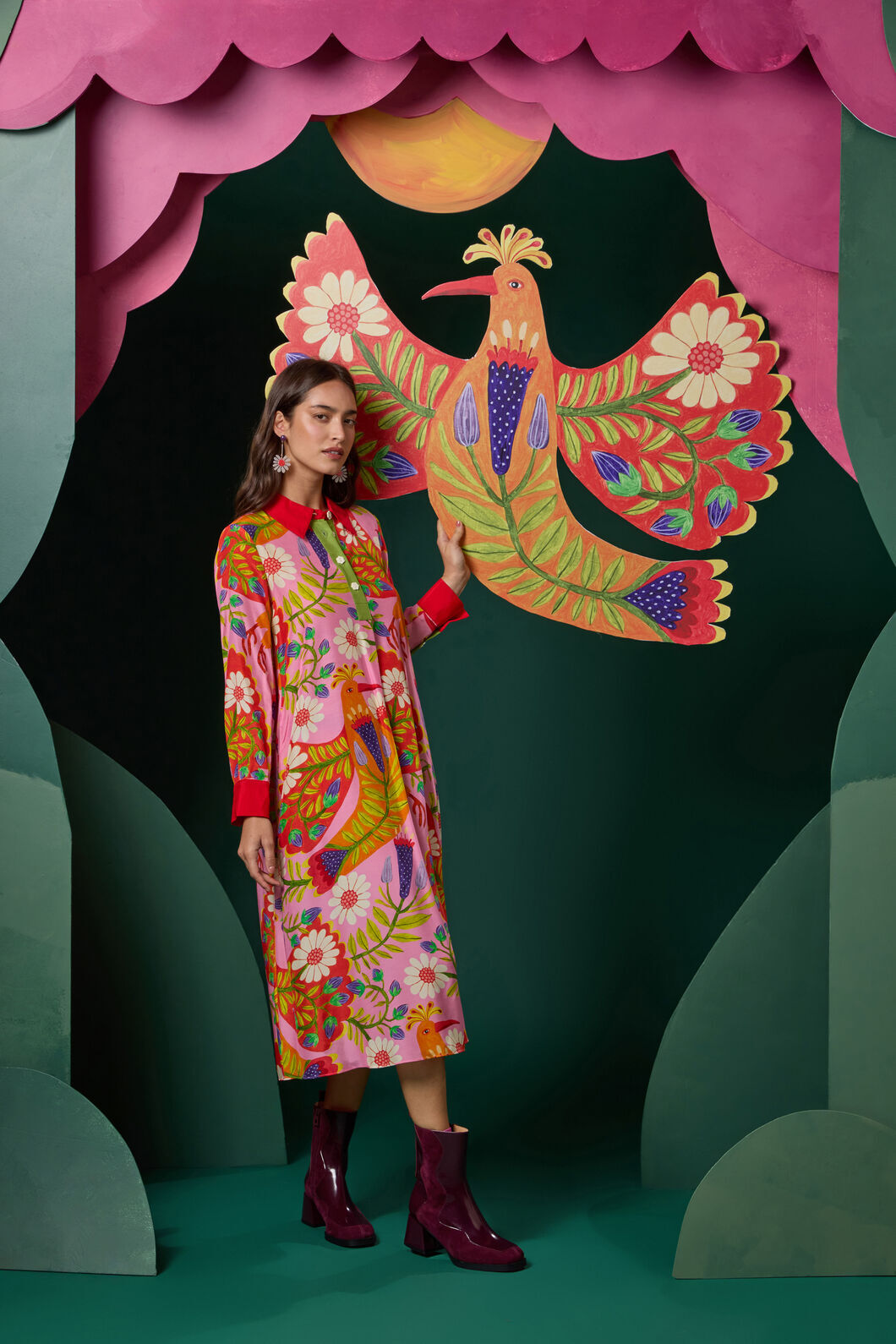 Gorman NZ - Blooming Bird Print Dress - print