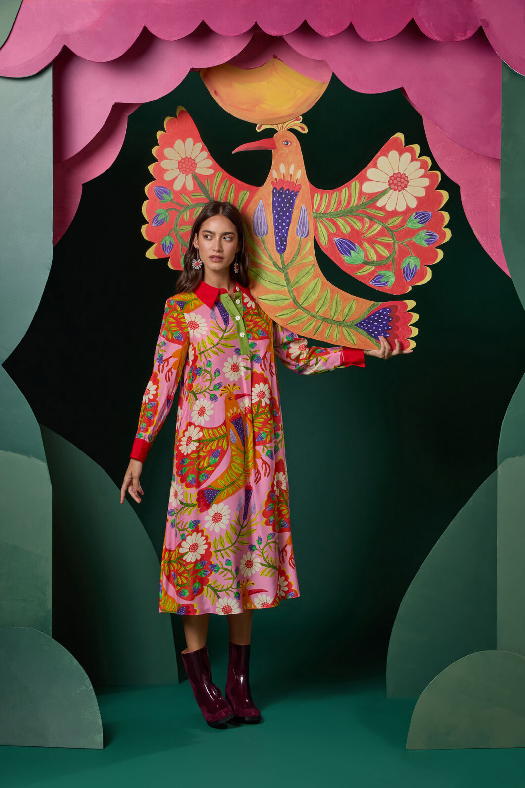 Gorman NZ - Blooming Bird Print Dress - print