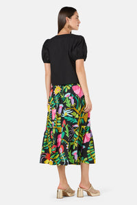 Gorman NZ - Whimsical Embroidered Top - black