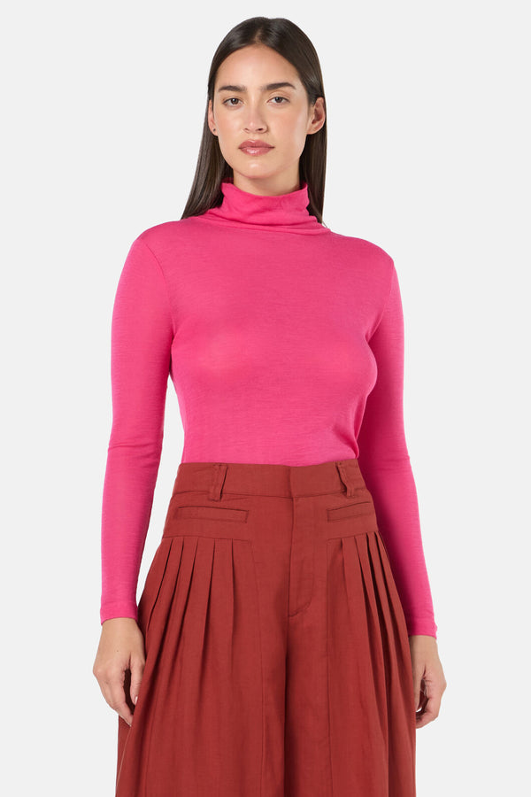 Gorman NZ - Merino Polo Top - pink