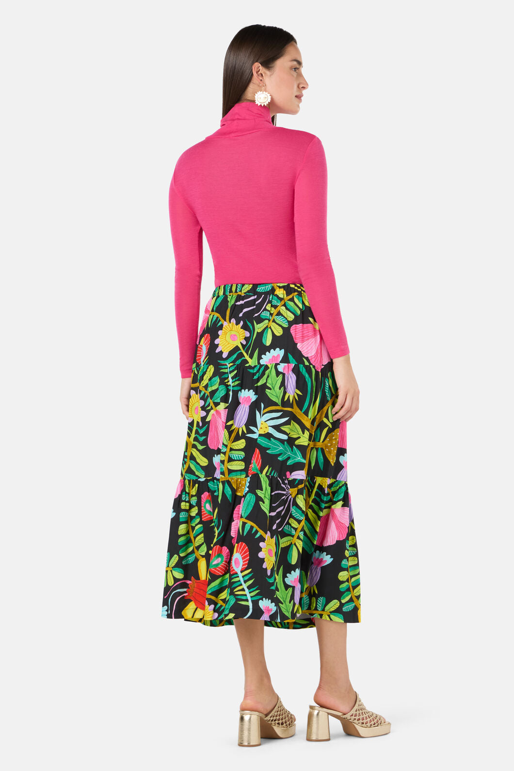 Gorman NZ - Whimsical Blooms Midi Skirt - print