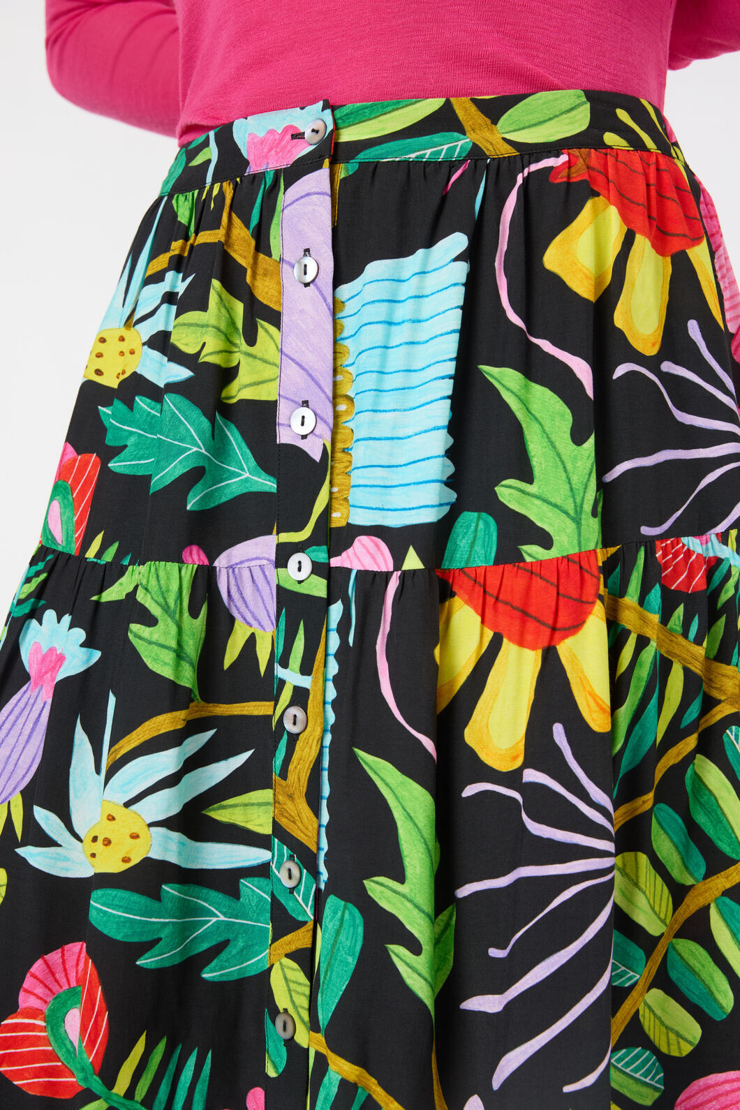 Gorman NZ - Whimsical Blooms Midi Skirt - print