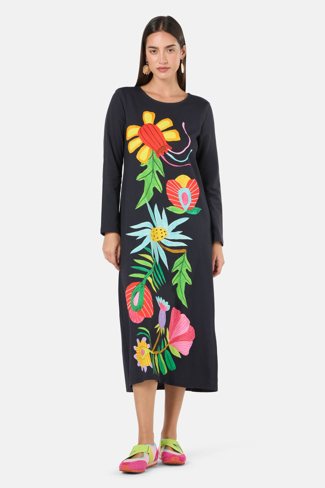 Gorman NZ - Whimscial Blooms Jersey Dress - black
