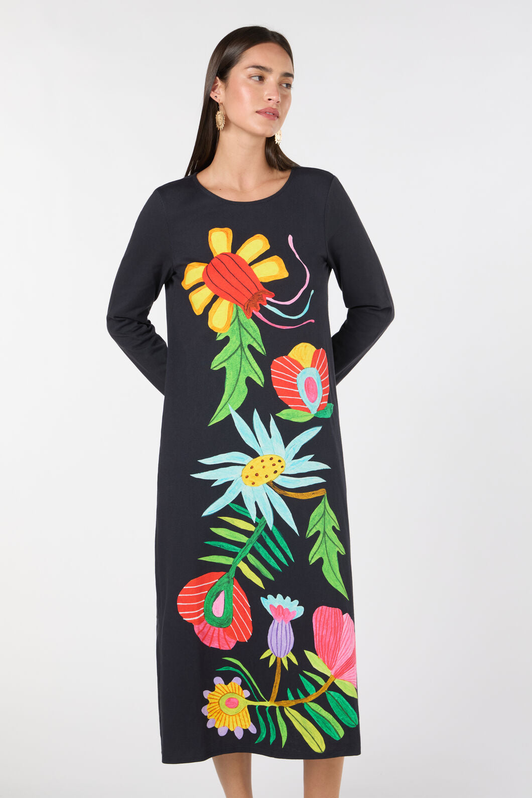 Gorman NZ - Whimscial Blooms Jersey Dress - black