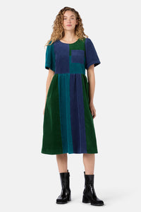 Gorman NZ - Puzzle Spliced Corduroy Dress - multi