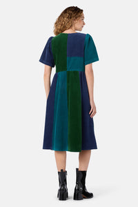 Gorman NZ - Puzzle Spliced Corduroy Dress - multi