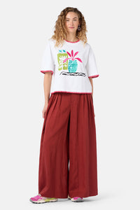 Gorman NZ - Morocco Embroidered RelaxedTee - white