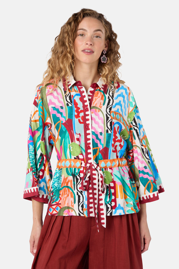 Gorman NZ - Morocco Kimono Shirt - print