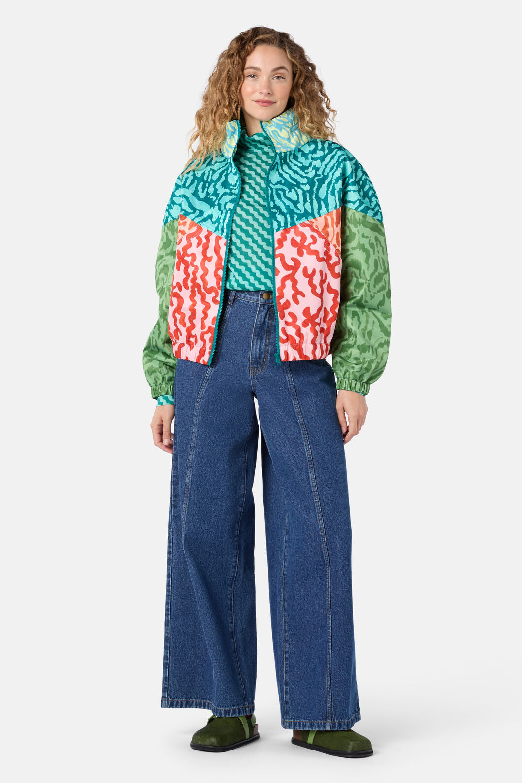 Gorman NZ - Zellige Patch Raincoat - print