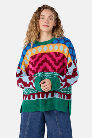 Gorman NZ - Morocco Stripe Jumper - multi