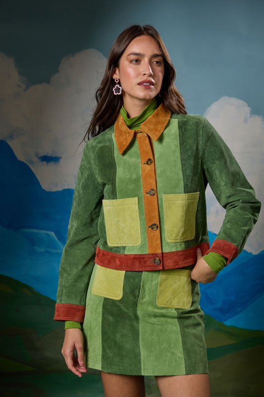 Gorman NZ - 70’s Patch Suede Jacket - multi