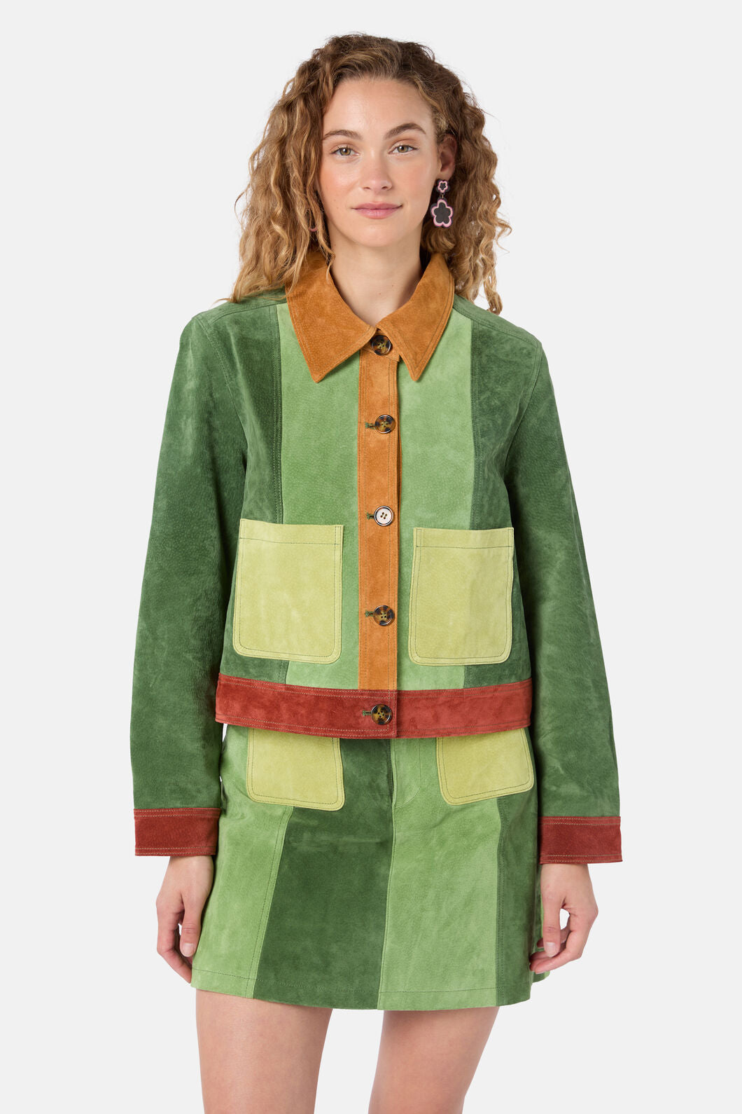Gorman NZ - 70’s Patch Suede Jacket - multi
