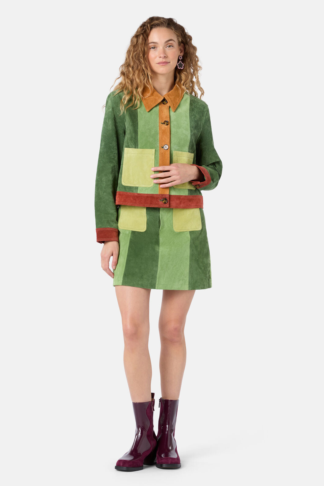 Gorman NZ - 70’s Patch Suede Jacket - multi
