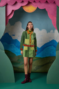 Gorman NZ - 70’s Patch Suede Skirt - multi