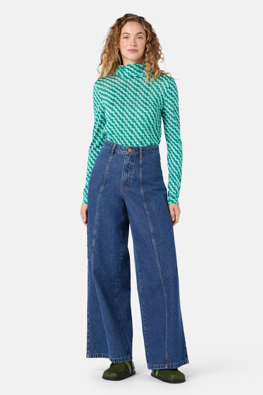 Gorman NZ - Wavy Days Merino Polo - blue