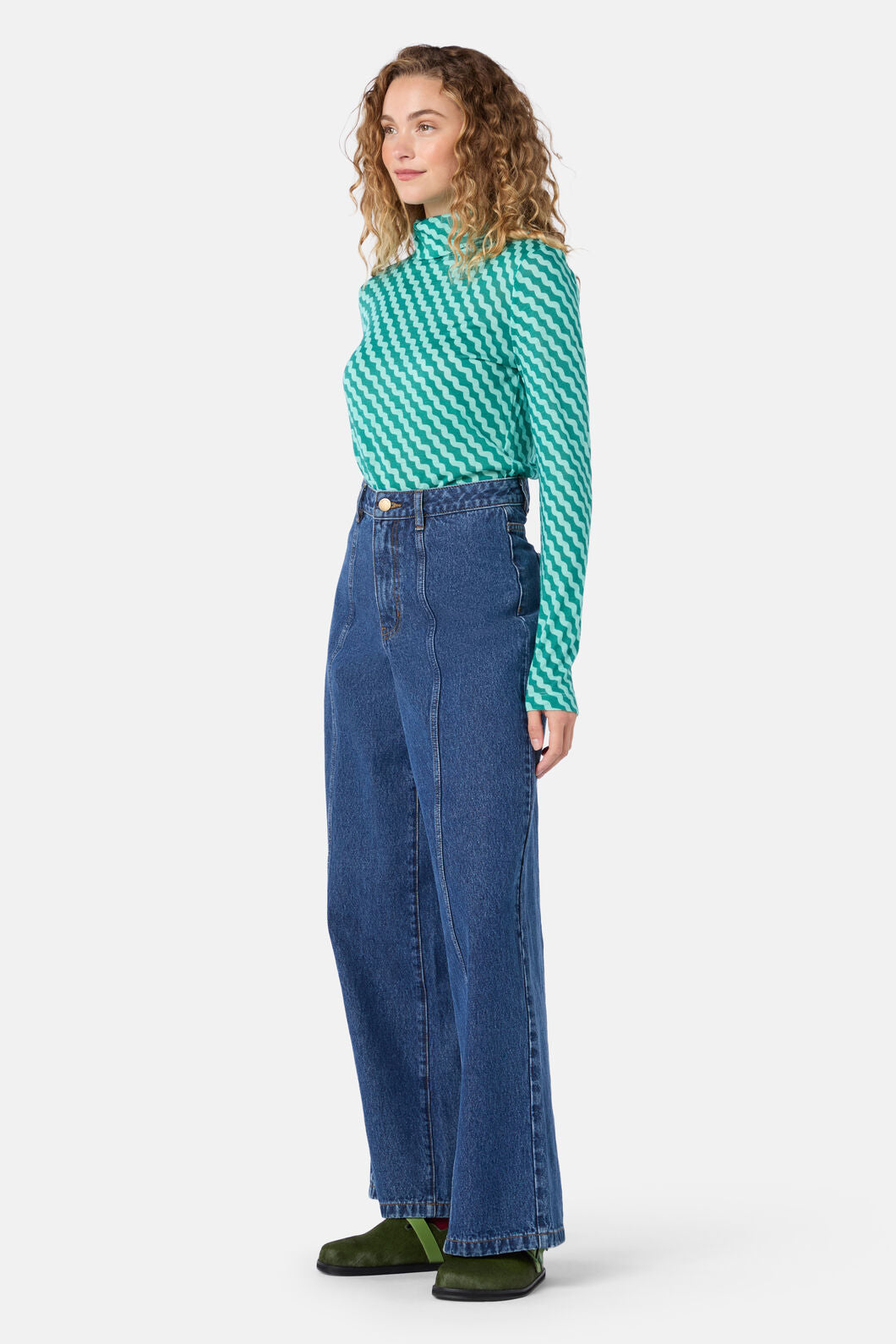Gorman NZ - Wavy Days Merino Polo - blue