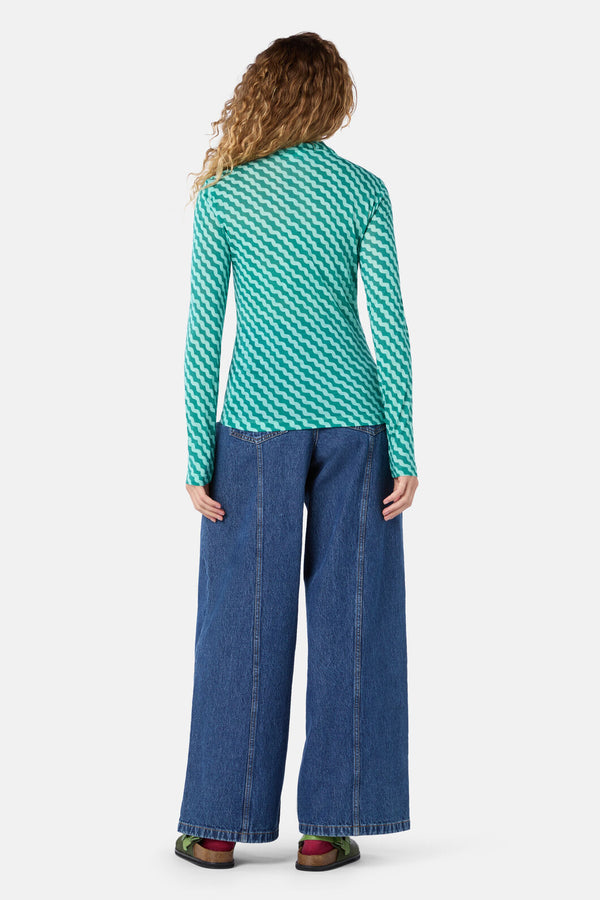 Gorman NZ - Wavy Days Merino Polo - blue