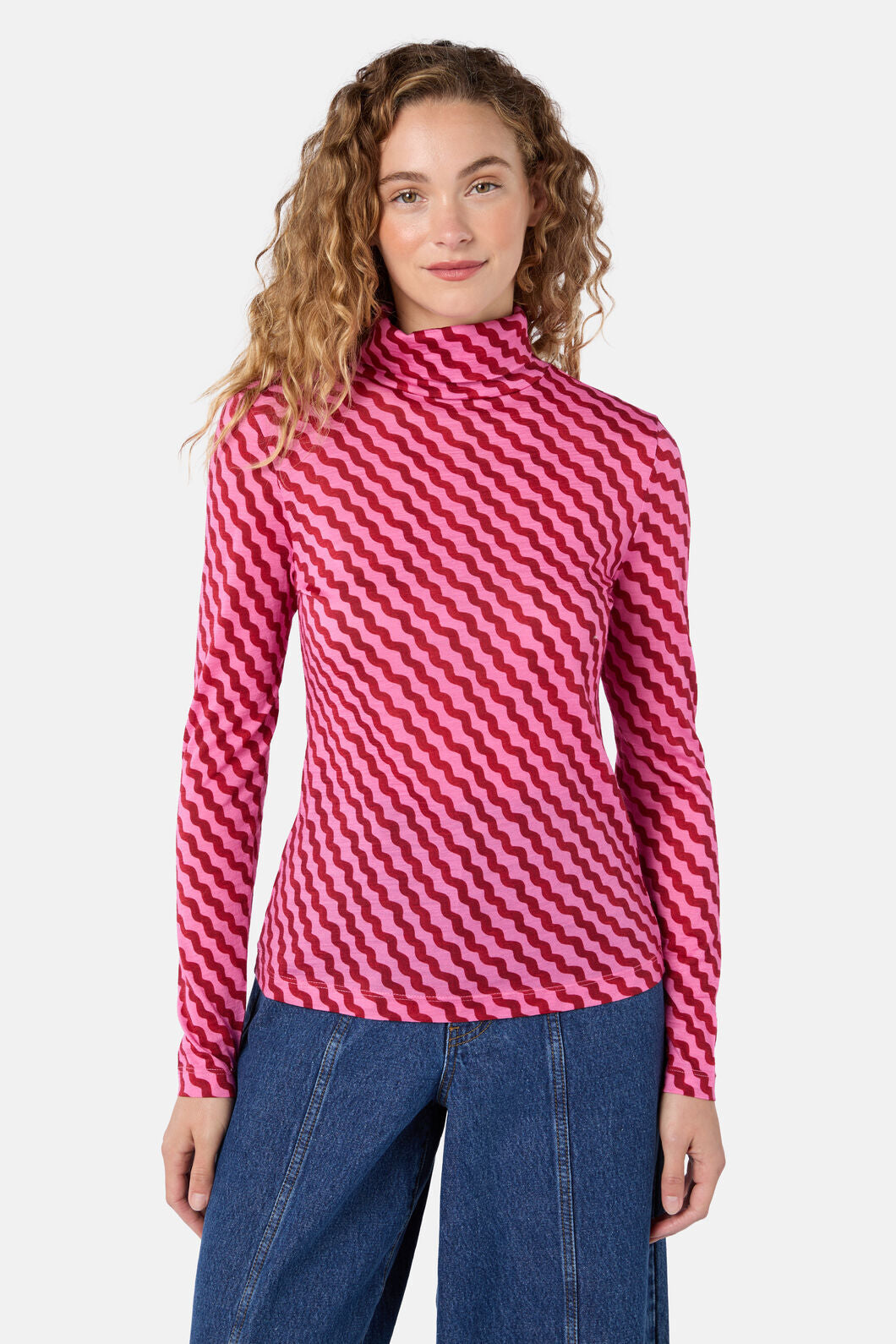 Gorman NZ - Wavy Days Merino Polo - pink