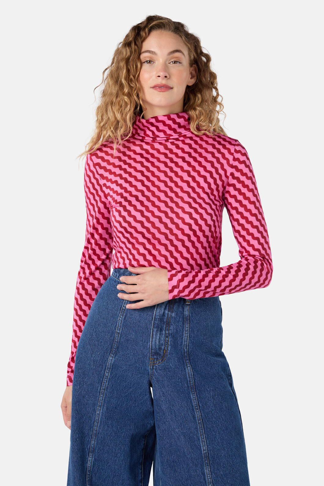 Gorman NZ - Wavy Days Merino Polo - pink