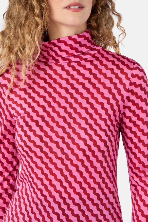 Gorman NZ - Wavy Days Merino Polo - pink