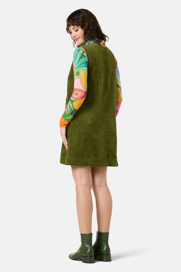 Gorman NZ - Pesto Cord Pinafore - green